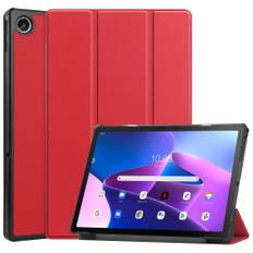 Lenovo Tab M10 Plus Gen 3 - Tri-Fold læder cover - Rød