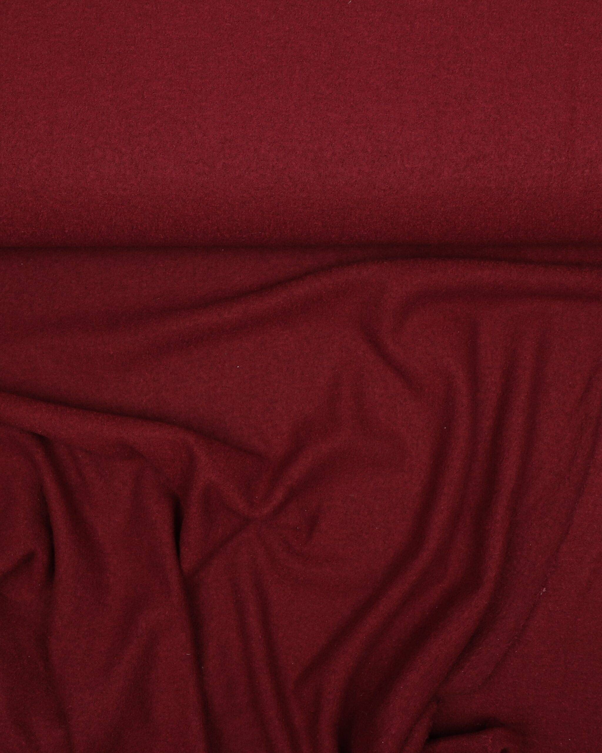 Mørkerød - Uld/polyester - 20% Polyester, 80% Uld