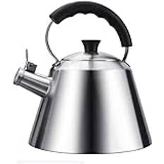 Tea Kettle Whistling Kettle 3L,Stove Top Whistling Tea Kettle Stainless Steel Teakettle Teapot With Heat-resistant Handle,Suitable For Induction Cookers,Gas Stoves,Electric Ceramic Stoves Stove Top W