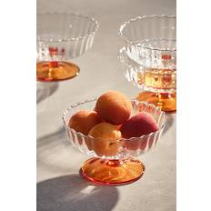 FLORA dessertskål 4-pak - Orange