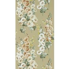 Sanderson Hollyhocks Gold Metallic/Tan tapet