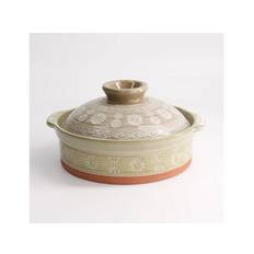 Donabe Earthen Casserole Mishima 18 cm. - Wok, Grill og gasblus
