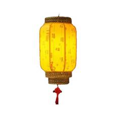 Lanterne Gul Metal Ø20x30cm m. LED