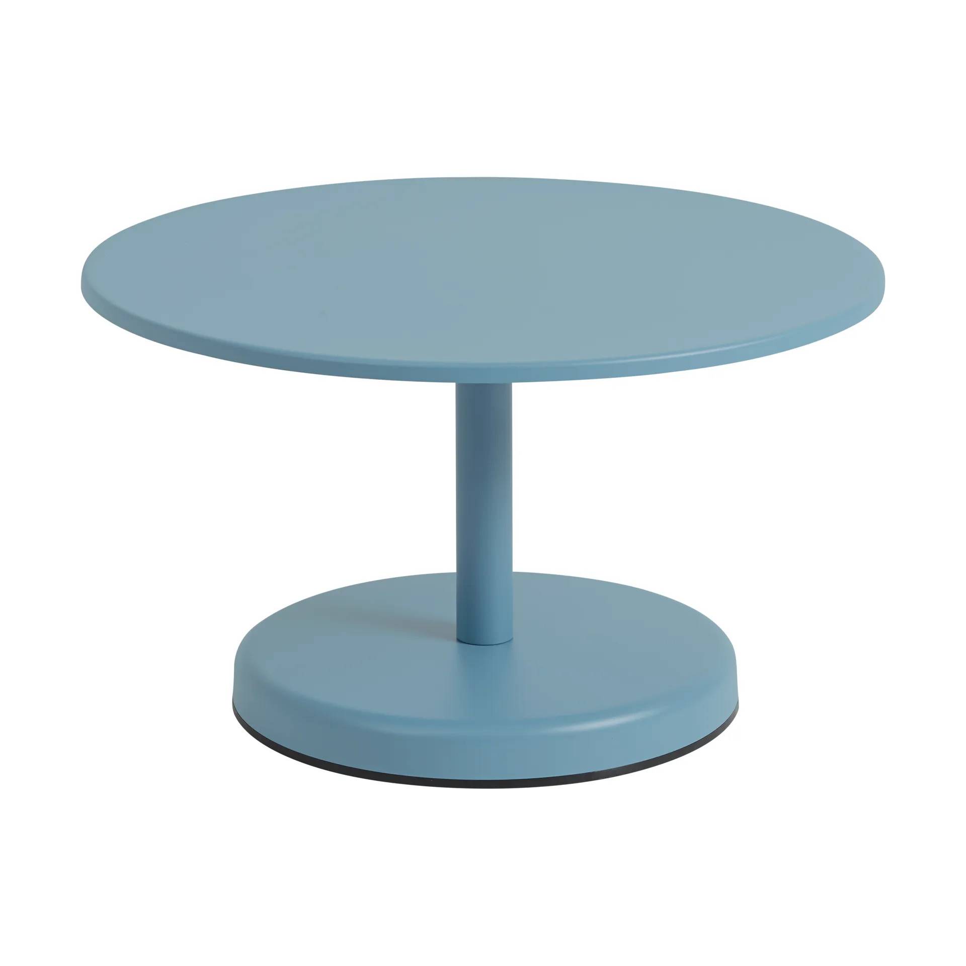 Muuto Linear Steel sofabord Pale blue, Ø70x40 cm.