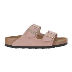 Birkenstock, Sko, Dame, Lyserød, 37 EU, Uld, Arizona Ruskindssandaler Smal