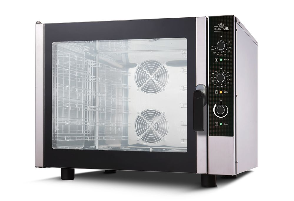 Konvektionsovn 6 stik med Damp, EV-SME906-LS. Basic by Primax. (8 kw. / 14 amp)..