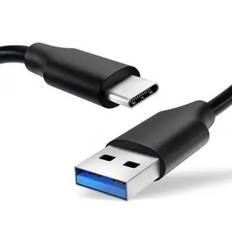 USB-kabel / datakabel för Logitech Craft, MX Master 3, MX Keys, MX Anywhere 3 - 1m 3A USB-sladd PVC Datakabel svart