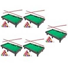 POPETPOP 5 Set Barnbiljardleksak Mini Biljardbord Mini Biljardbord Barn Biljardbord Barnleksak Biljardbord Leksak Mini Biljardbord Mini Biljard Leksak Mini Biljardspel