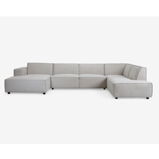 Sofa U-shape Højrevendt Beige