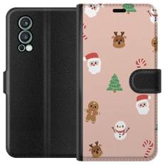 OnePlus Nord 2 5G Sort Tegnebogsetui Klassisk Julfest