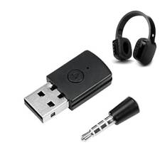 Bluetooth Adapter til PS5 - Hovedtelefoner - 3,5 mm AUX - black