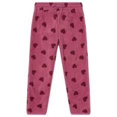 Kuling Northpole Fleece-bukser Mauve Hearts  98/104 cm  Lilla  98/104 cm  Unisex