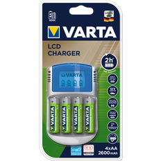 Varta laddare LCD, Laddar 2/4 AA, AAA  4St AA 2600mAh ing.