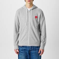 Comme Des Garcons Play Pixellated Peeping Heart Hoodie - Grå