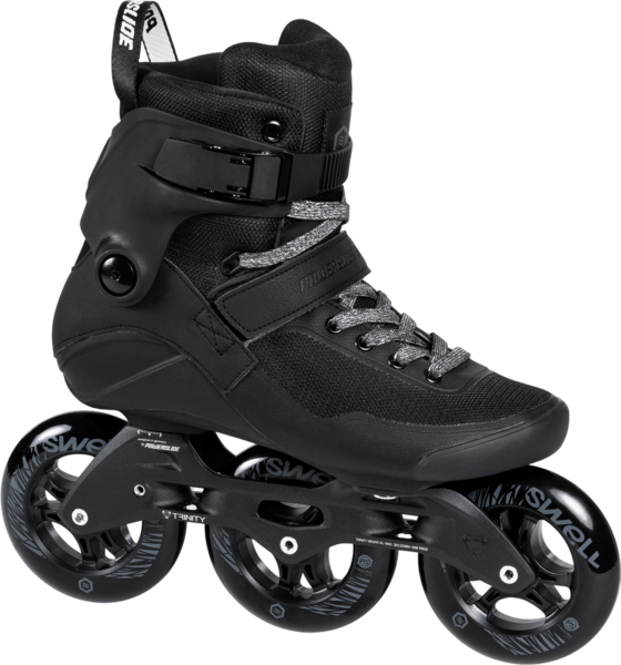 Powerslide Swell Triple Black 110 Inline Rullskridskor Inlines Svart - EU 44