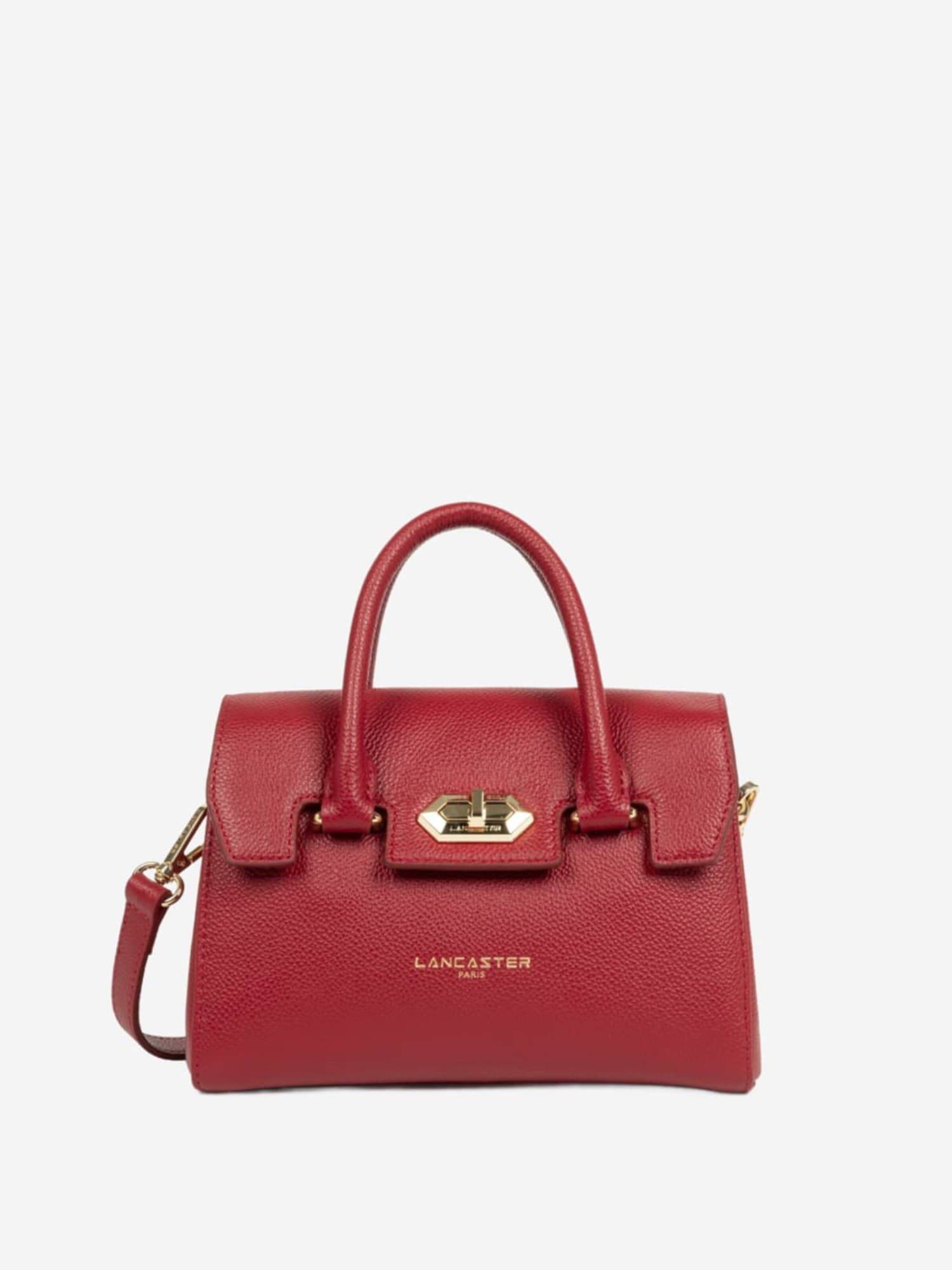 LANCASTER Paris Håndtaske 'Lancaster Sac à main A rabat avec fermoir Mini Milano Cosmos Carmin'  rød