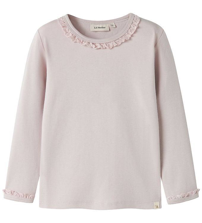 Lil Atelier Bluse - NmfLayo - Hushed Violet - Lil Atelier - 5 år (110) - Bluse