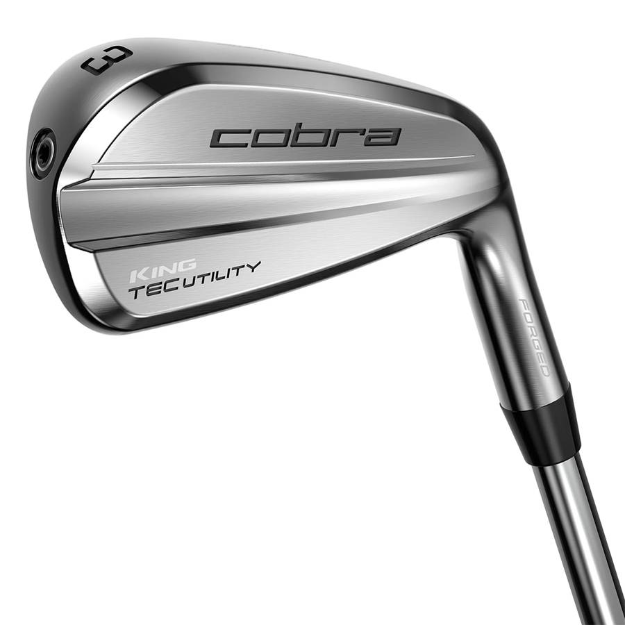 Venstrehånds Cobra KING TEC Herre Utility-jern 25 graders loft Stiff flex