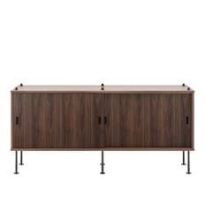 Carl Hansen - BM0253 150 x 69 cm, Oljad Valnöt - Reolsystem - Børge Mogensen - Træ farvet - MDF/Metal/Træ