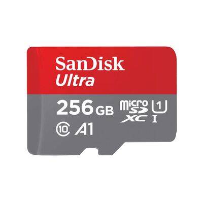 SanDisk microSDXC card+SD adapter A1 Class 10 UHS-I, memory card 150MB/s  256 GB