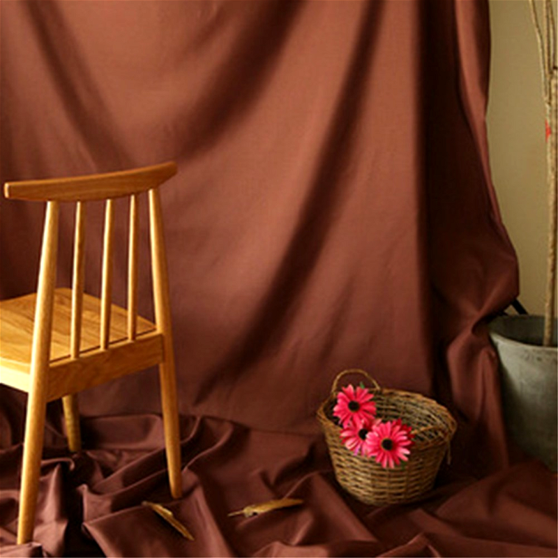 Brun Stof Foto Baggrund 300x300 cm.