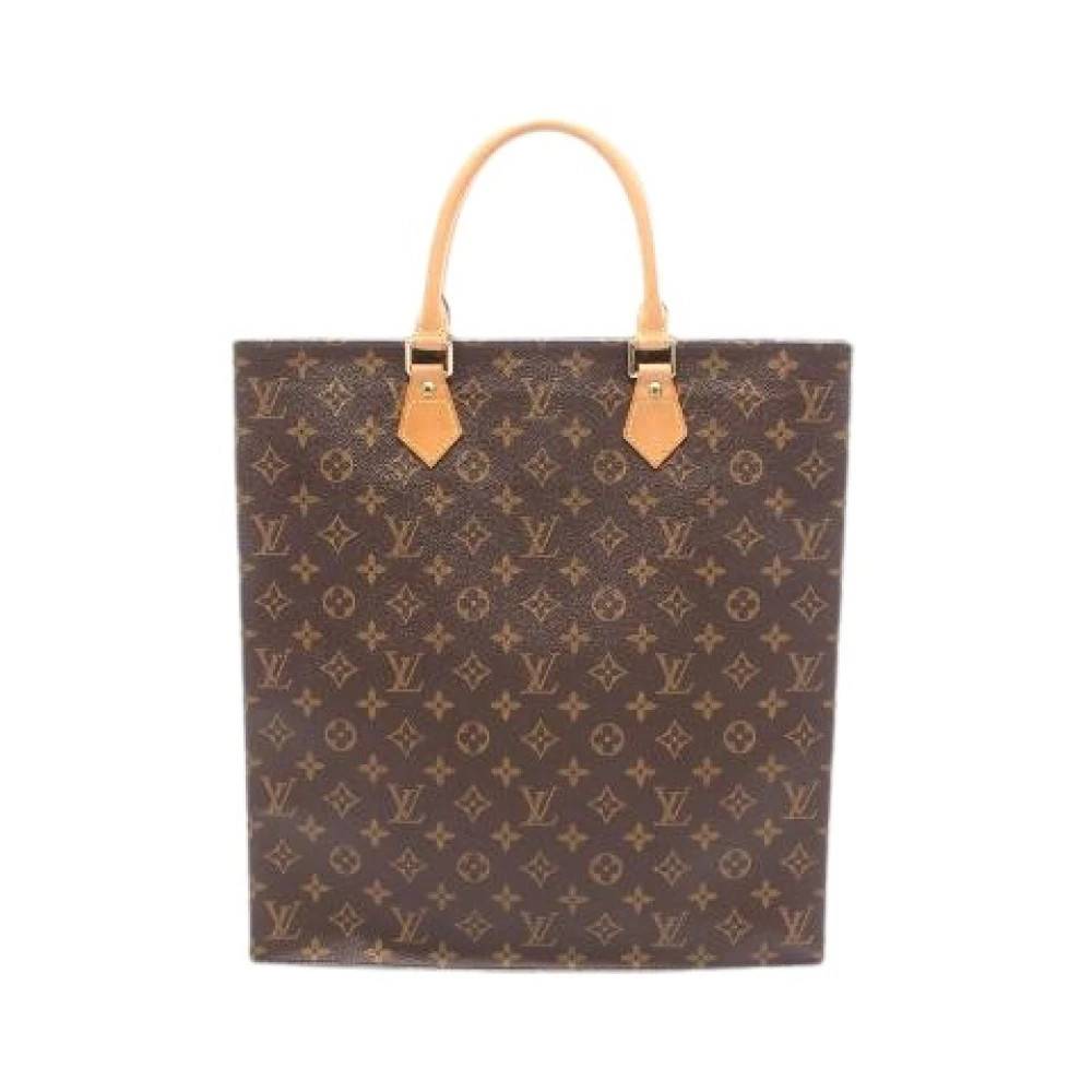 Louis Vuitton Vintage Pre-owned Sac Plat Monogram Tote Taske - Vintage - Dame - Brun - ONE SIZE - Læder