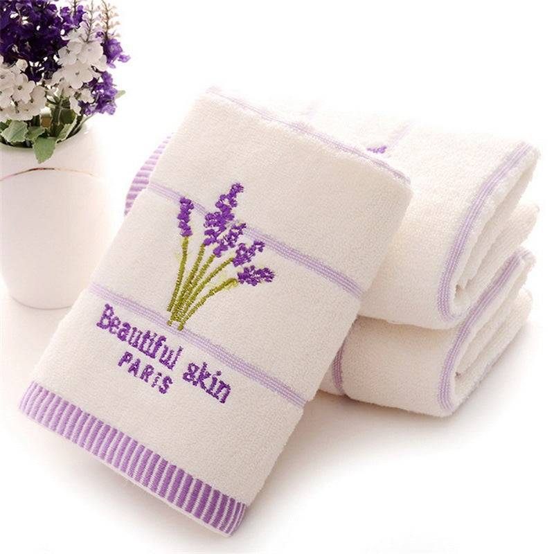 34 Strands Of Lavender Scented Towel Ideas - White / 34x74cm