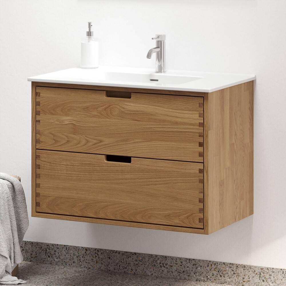 Camargue underskab m/vask Nature Egedahl/Loknes massiv eg natur 80 cm