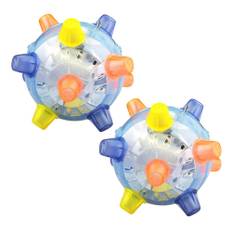 Pet LED Jumping Ball Play Ball Music Bouncing Toy Dancing Ball for Dogs Cats small
