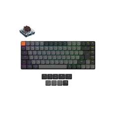 Keychron K3 v3 RGB QMK Wireless Hot Swap QMK - Low Profile 2.0 Brown - Gaming Tastatur - Uden Numpad - Nordisk - Sort