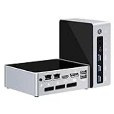 ROUAFWIT Mini PC Windows 11 Pro 13th Gen Core i7 1360P Gaming PC, DDR5 32GB RAM M.2 NVME 1TB SSD Fan Office Micro Desktop Computer, USB3.0 WiFi6 BT5.2