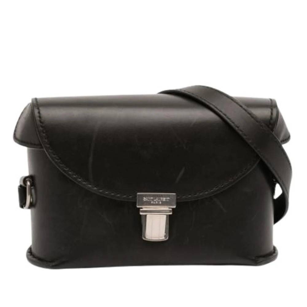 Yves Saint Laurent Vintage Pre-owned Vintage Crossbody Taske - Vintage - Dame - Sort - ONE SIZE - Uld