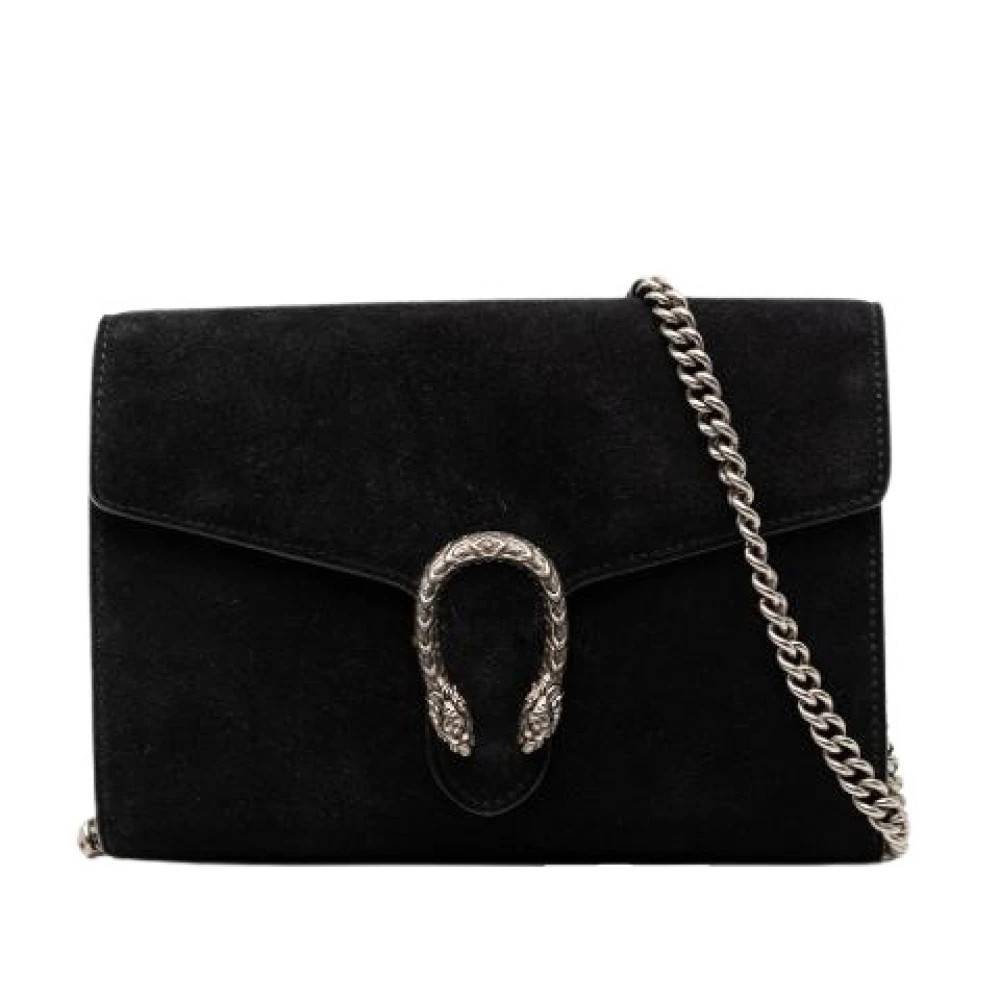 Gucci Vintage Pre-owned Vintage Ruskind Crossbody Taske - Vintage - Dame - Sort - ONE SIZE - Uld