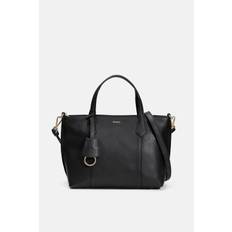 Liten svart tote bag i läder