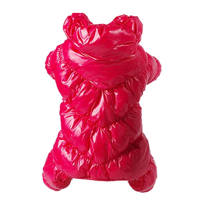 Waterproof Winter Down Jacket for Small Dogs - red / S (S)