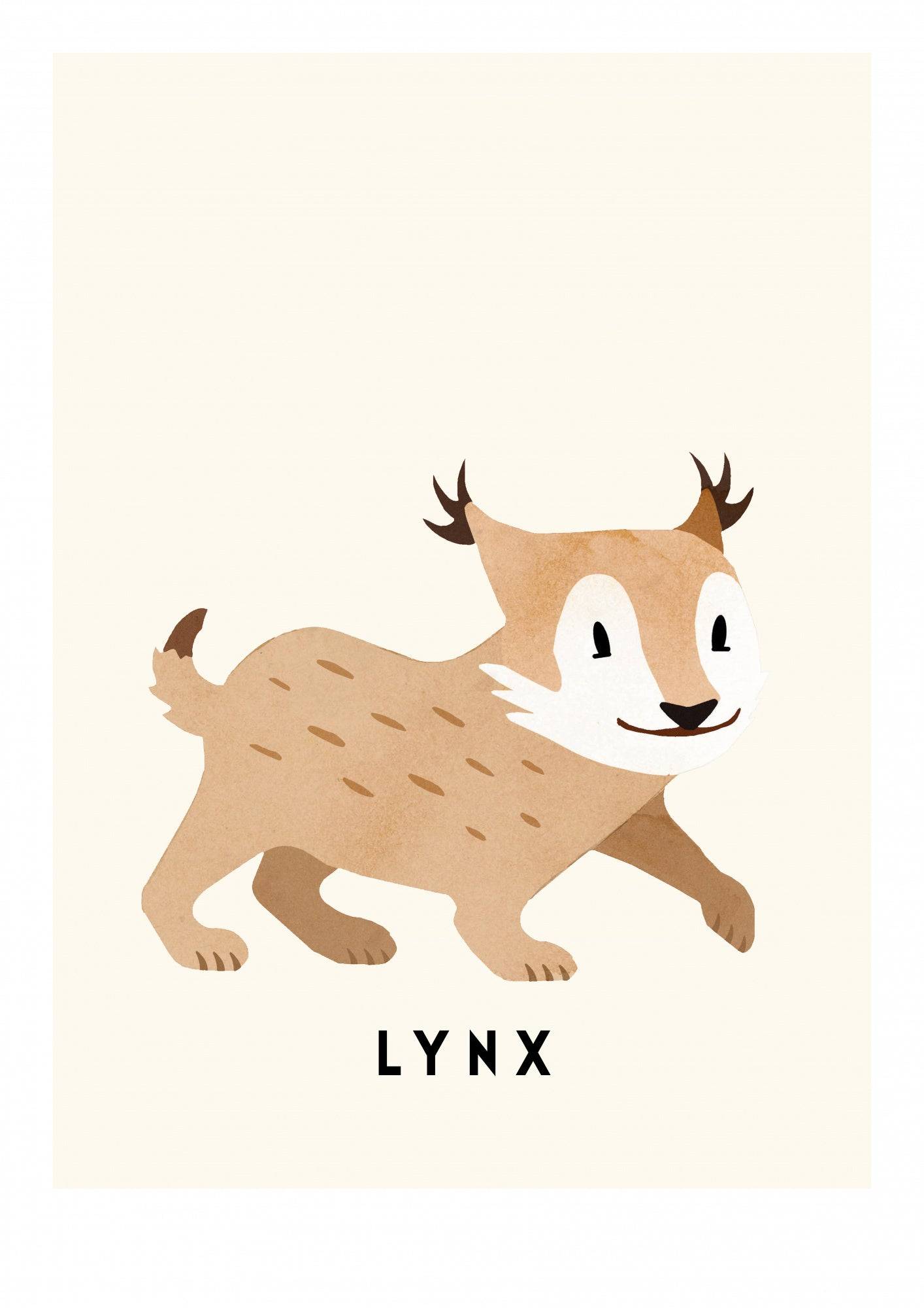 Lynx Poster och Canvastavla - Poster / 13x18 cm