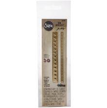 Tim Holtz Sizzix 3-D Impresslits Embossing Folder - Star Trim 19-07