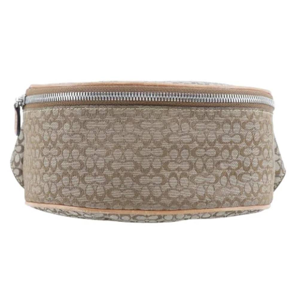 Coach Pre-owned Pre-owned Canvas crossbody-tasker - Vintage - Dame - Brun - ONE SIZE - Uld