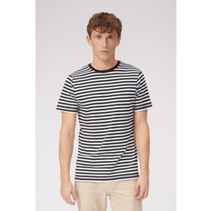 Nørregade Stripe - Sort-Hvid - Herre - 2XL - TeeShoppen