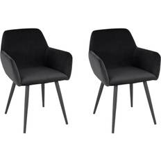 2-pack Laini Karmstol - Svart Matstol & köksstol