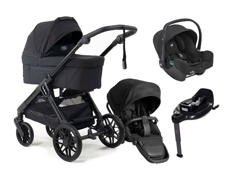 Emmaljunga Sento Max duovagn Ergo+ 2027 + Joie i-Snug 2 babyskydd + isofixbas