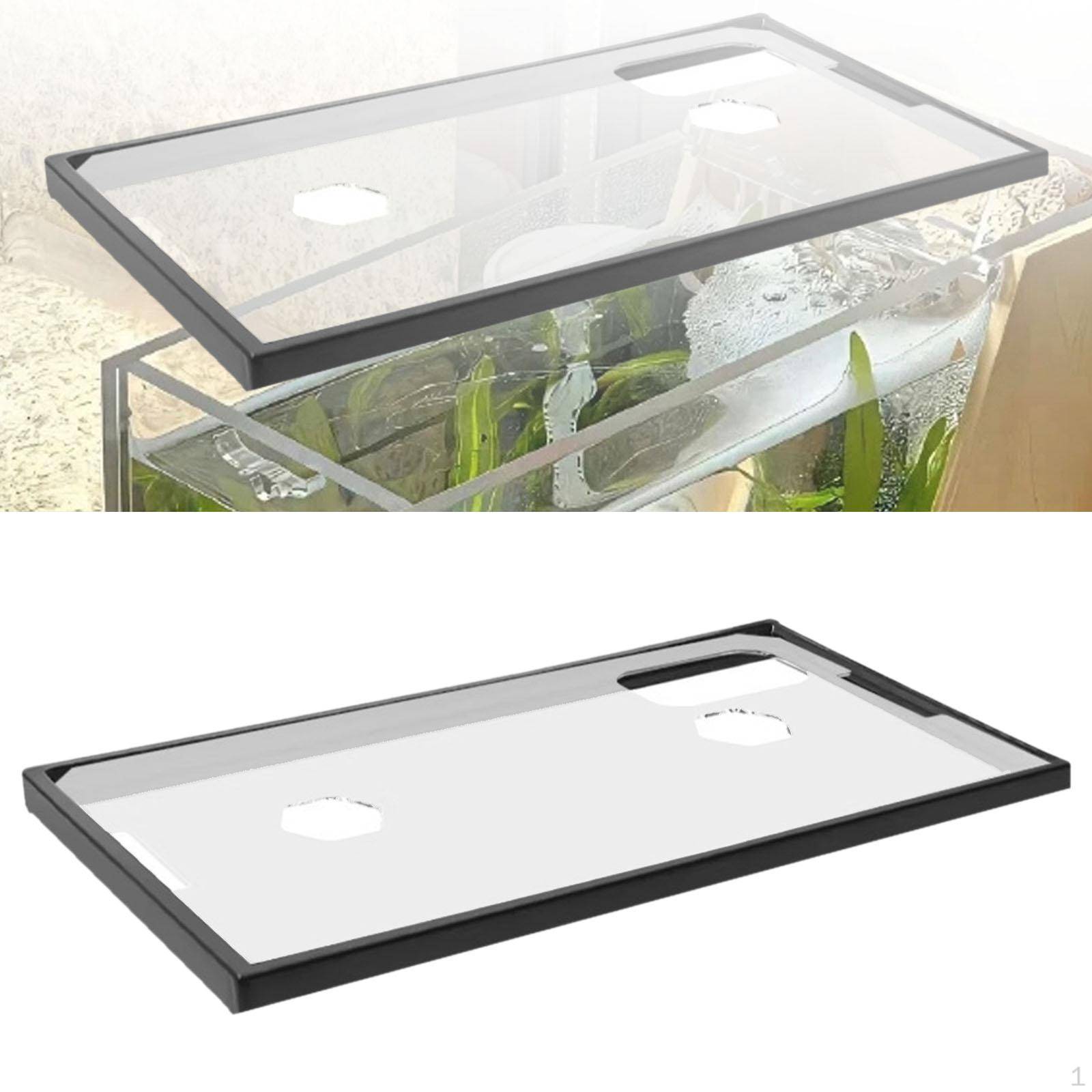 Tank Cover Aquarium Lid for Aquariums without Center with Feeding Window