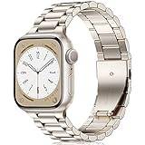 Netolo Metallarmband kompatibelt med Apple Watch-armband 40 mm, 38 mm, 41 mm, ersättningsarmband i rostfritt stål, kompatibelt med Apple Watch SE armband/iWatch-armband Series 9, 8, 7, 6, 5, 4, 3, 2,