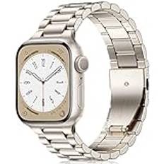 Netolo Metallarmband kompatibelt med Apple Watch-armband 40 mm, 38 mm, 41 mm, ersättningsarmband i rostfritt stål, kompatibelt med Apple Watch SE armband/iWatch-armband Series 9, 8, 7, 6, 5, 4, 3, 2,