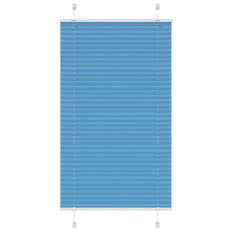 Plisserad persienn blå 75x150 cm tyg bredd 74,4 cm polyester