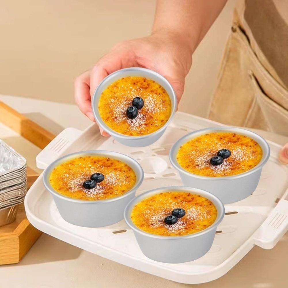 5 st små plåtäggtårtformar rund form kakform panna non-stick cupcakeskopp hemkök