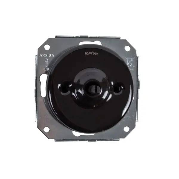 Dimmer dubbel vrid insats svart porslin