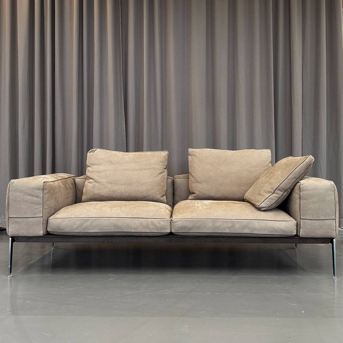 Flexform Lifesteel Sofa - 200cm - Nougat Ruskind - DEMO.
