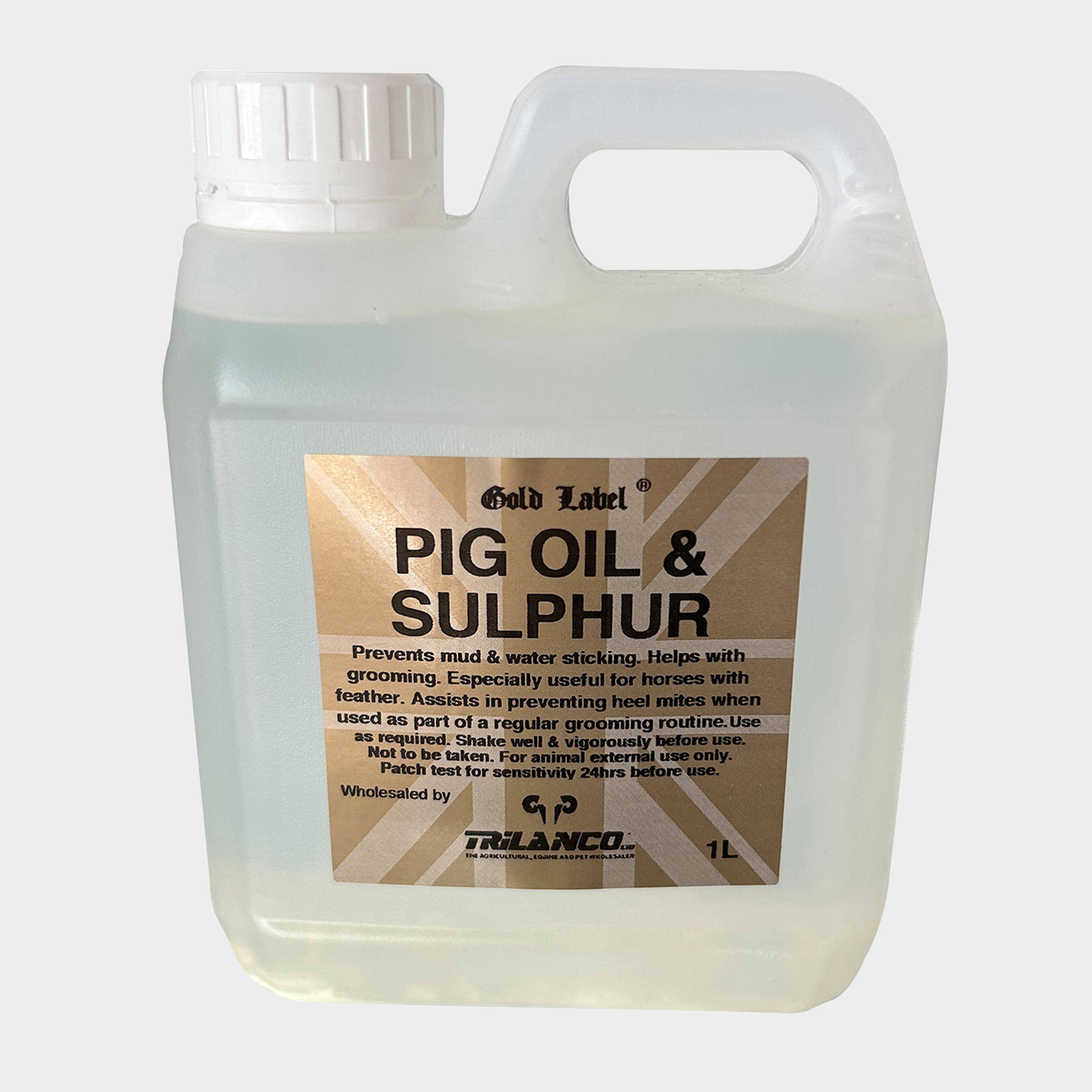 Gold Label Pig Oil & Sulphur 1L, Clear - One Size