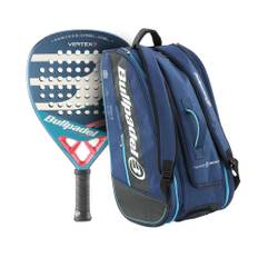 PALA BULLPADEL VERTEX 03 WOMAN 2023 DELFI BREA + PALETERO BULLPADEL BPP-22014 PERFORMANCE AZUL